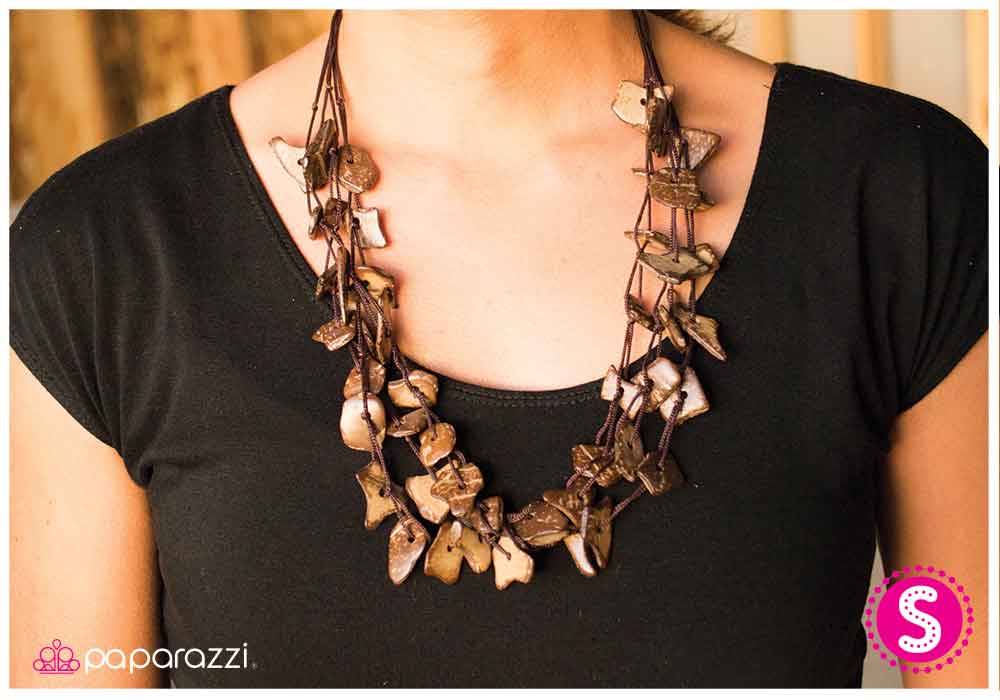 paparazzi wooden necklace