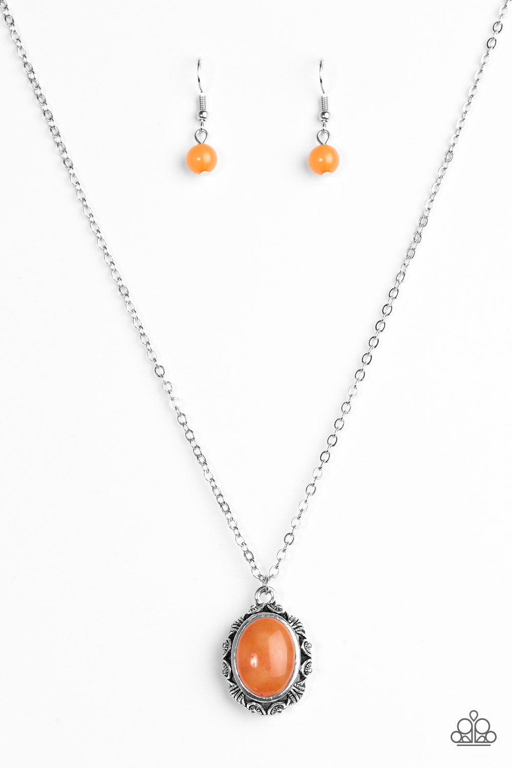 About >> Paparazzi Accessories: Stone Simplicity - Orange About >> Paparazzi Accessories: Stone Simplicity - Orange