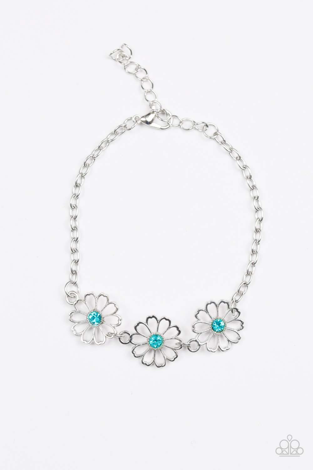 paparazzi blue flower necklace