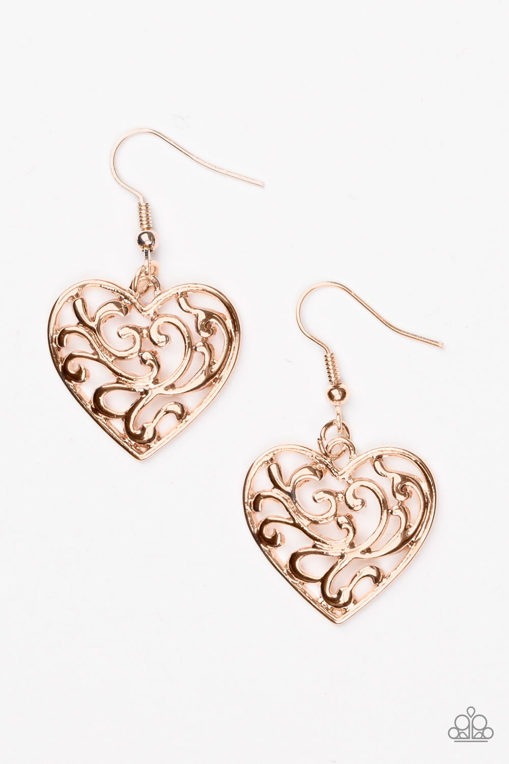 Paparazzi Accessories The Truth Hearts Rose Gold 7126