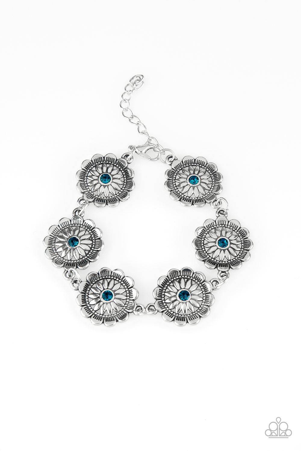 paparazzi blue flower necklace