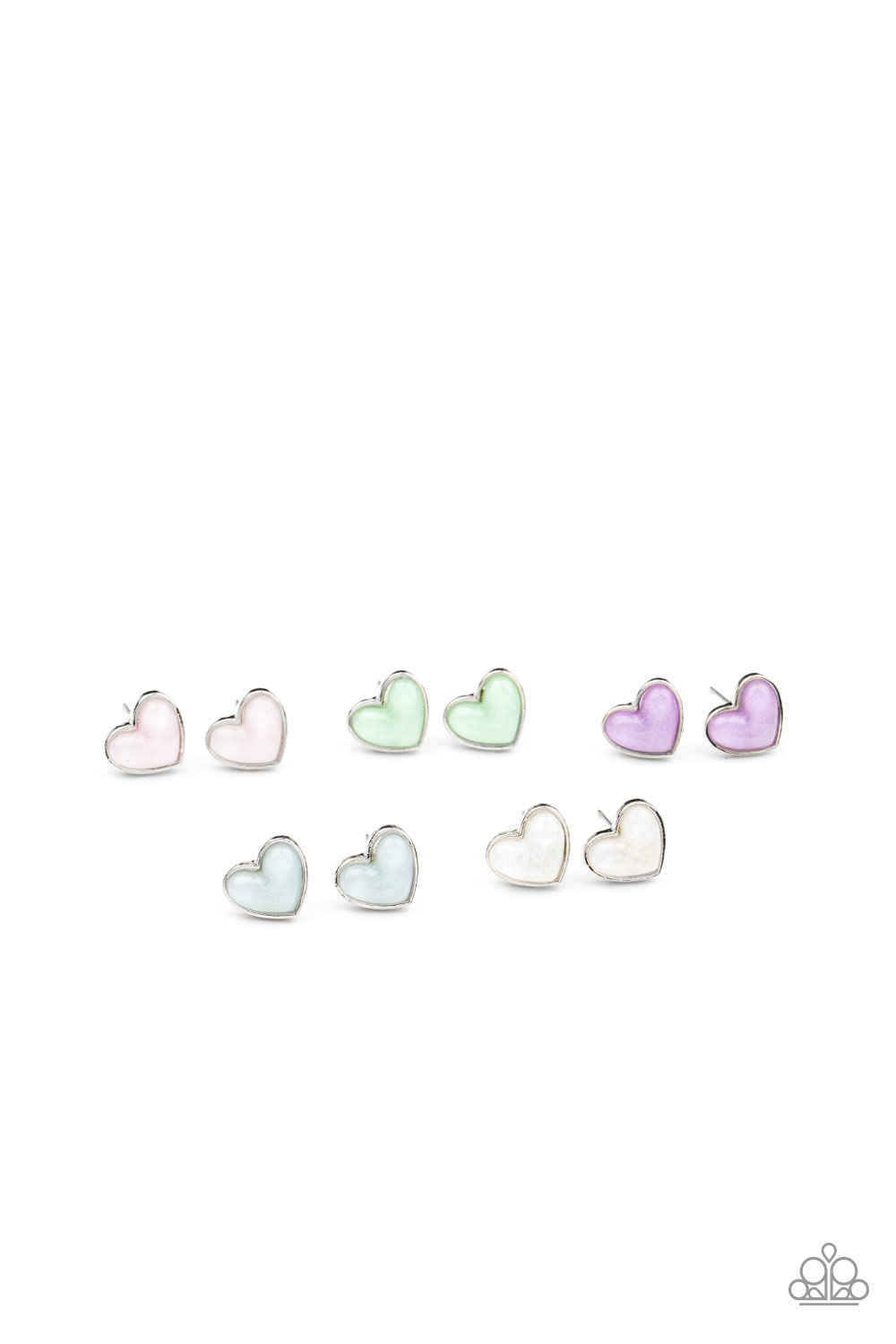 Sparkly Heart Earrings (4437)