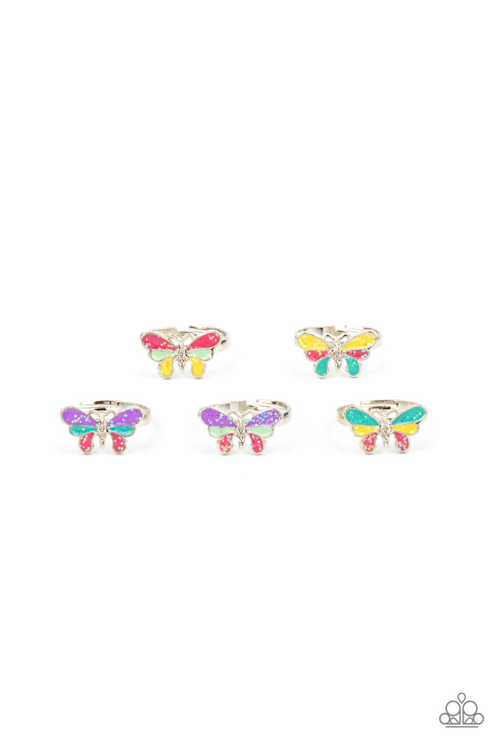 Dainty Sparkly Butterfly Rings (4432)