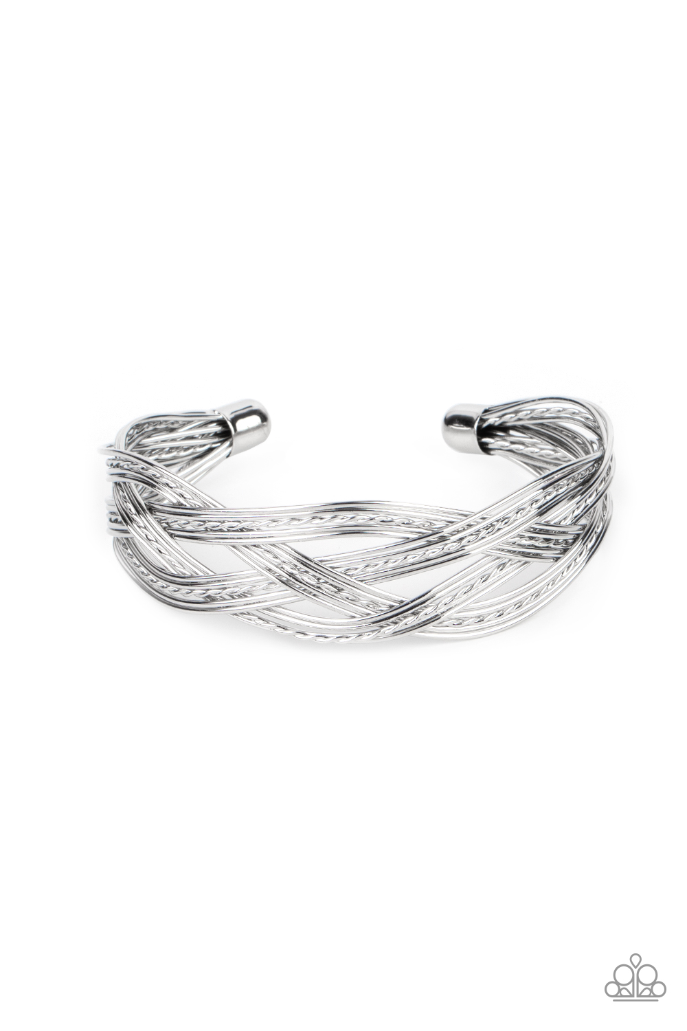Paparazzi Accessories: Get Your Wires Crossed - Silver | Paparazzi ...