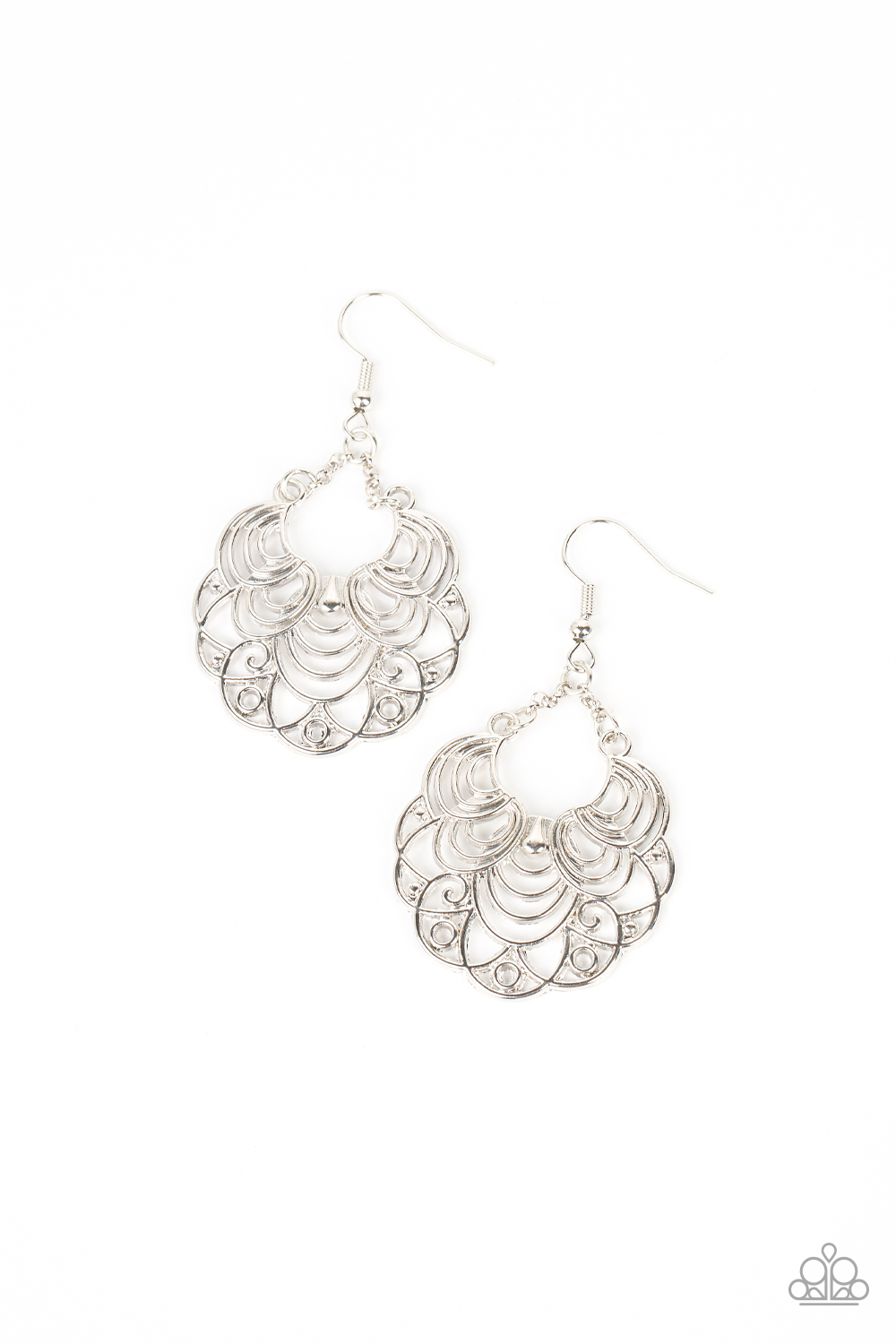 Paparazzi Accessories: Frilly Finesse - Silver | Paparazzi Accessories