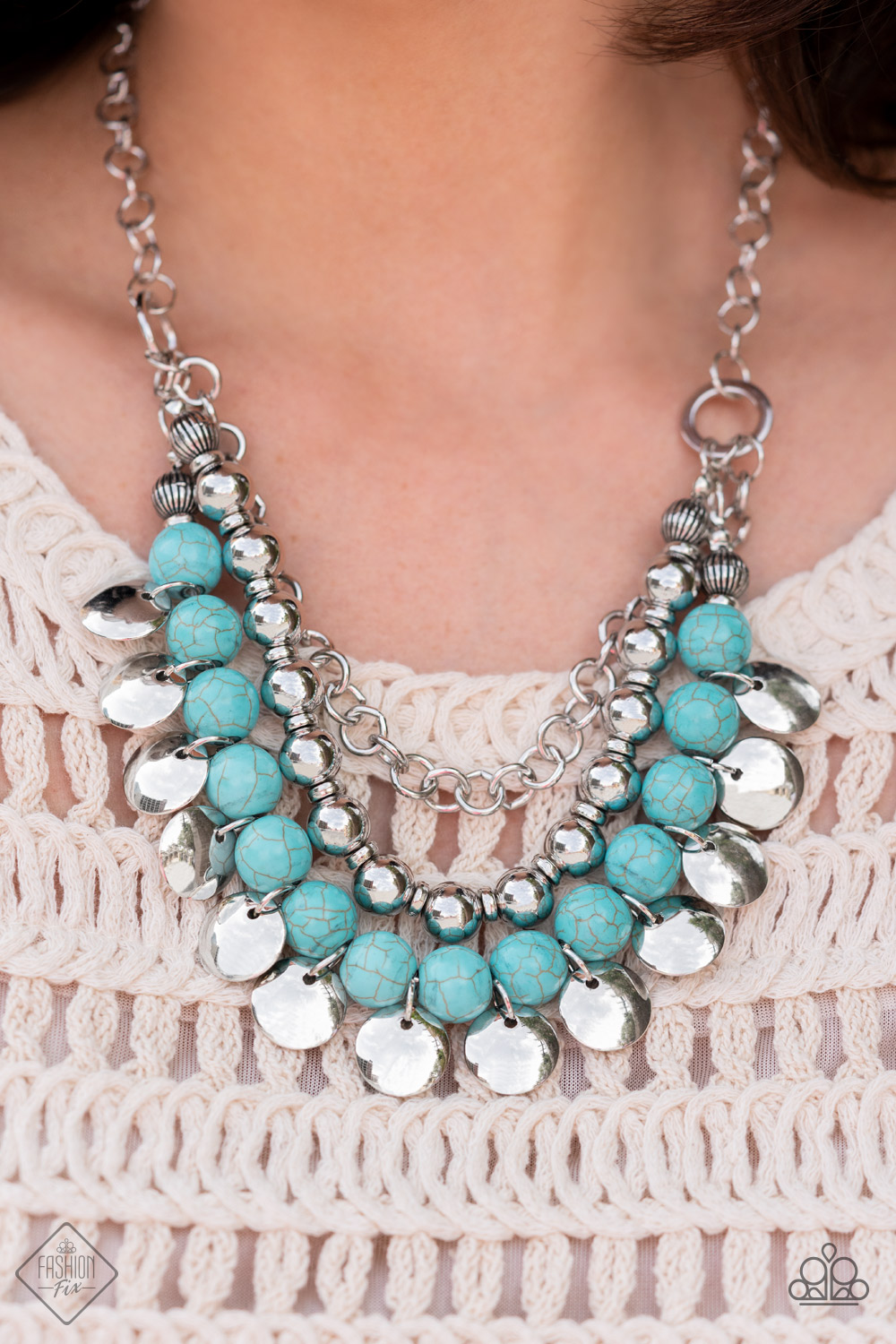 Leave Her Wild - Blue - Paparazzi Accessories Necklace