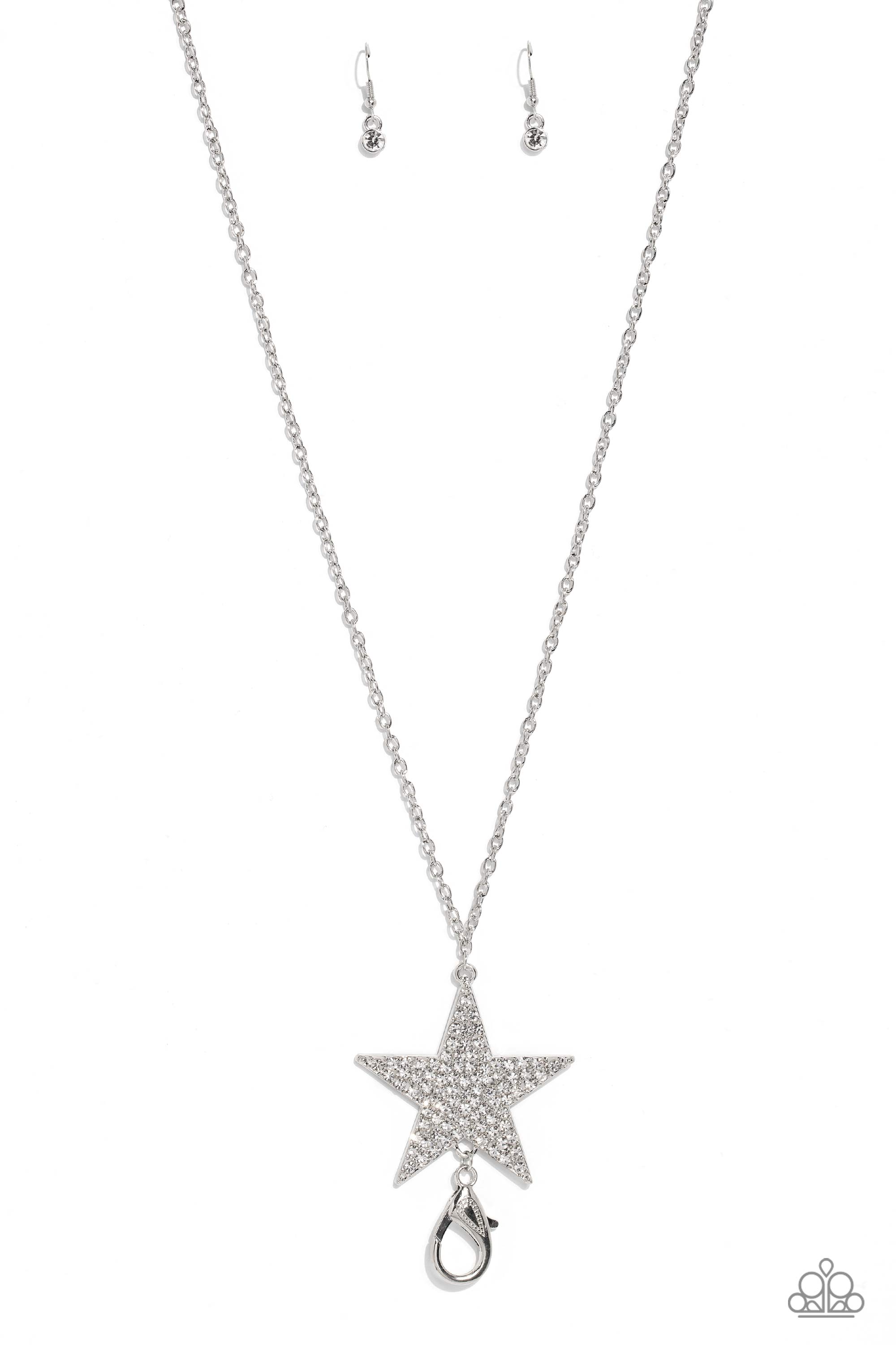 Paparazzi Accessories: Rock Star Sparkle - White | Paparazzi Accessories