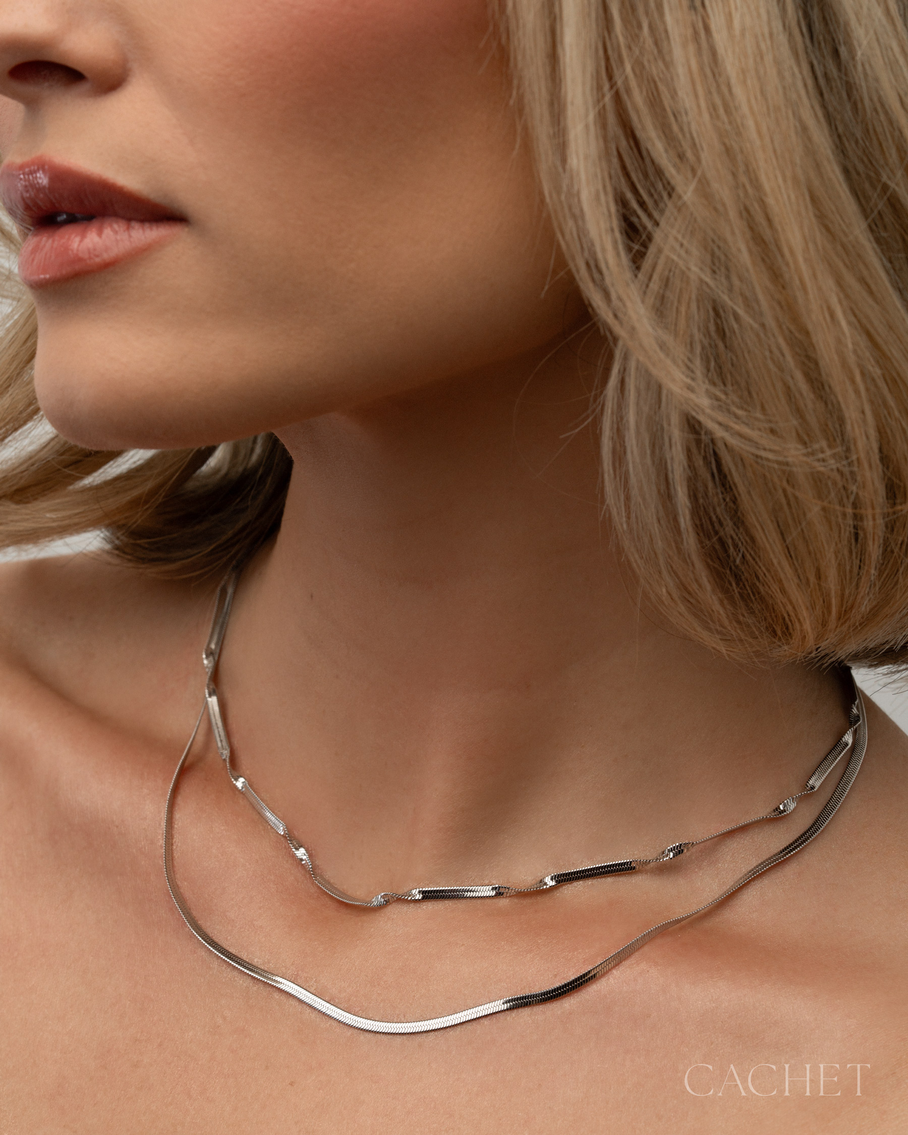Conduire Rhodium Necklace