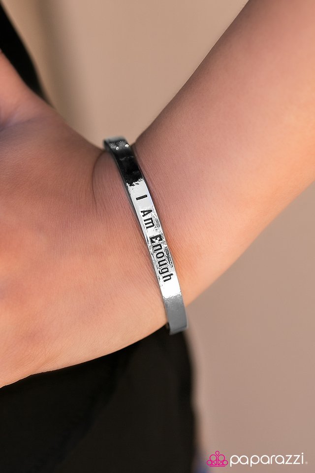 Paparazzi Accessories I Am Enough Silver I Am Enough Silver