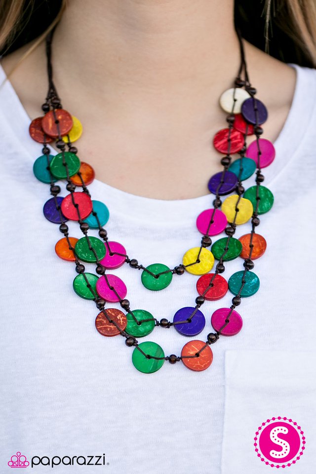 paparazzi wooden necklace