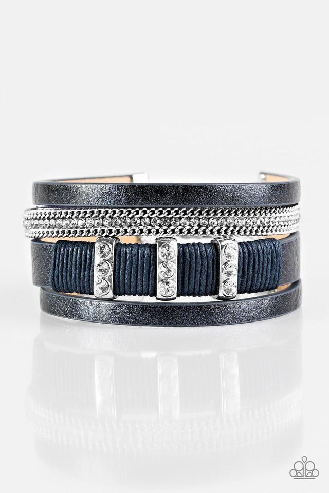 FAME Night - Blue - Paparazzi Bracelet Image