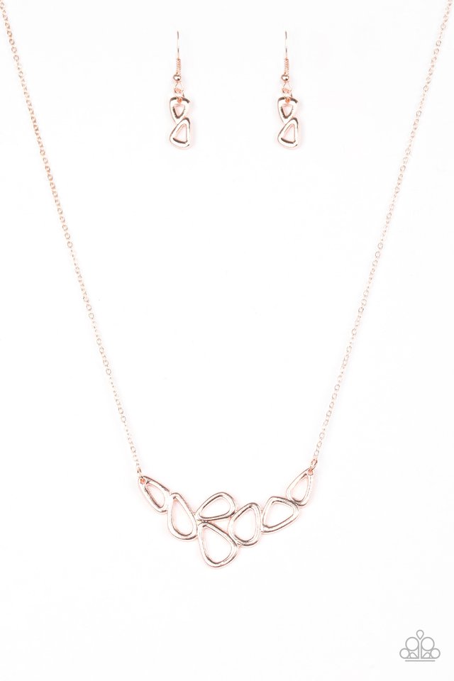 paparazzi rose gold necklace