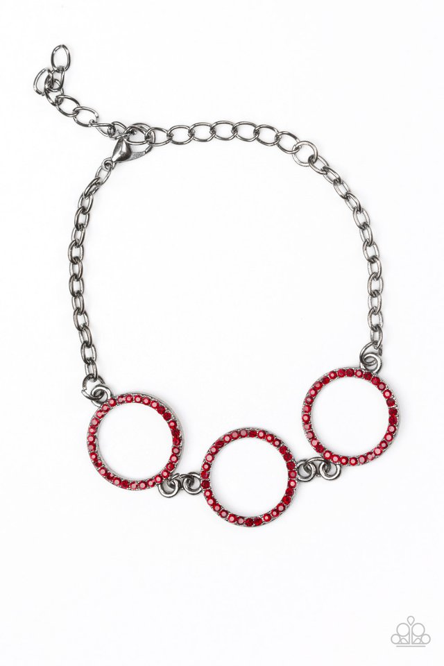 Dress The Part - Red - Paparazzi Bracelet Image