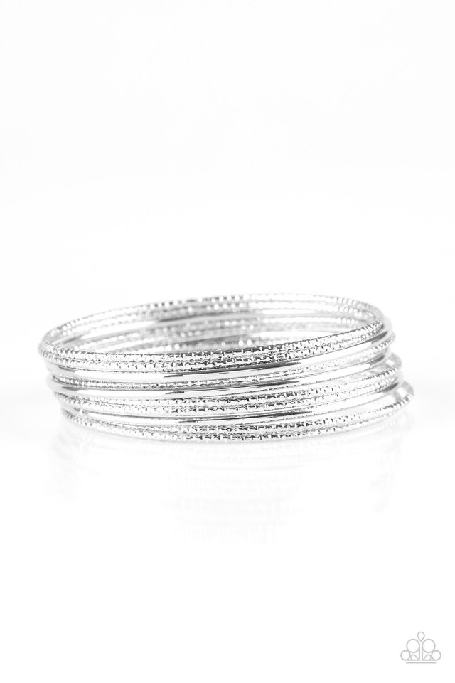 Bangle Babe - Silver - Paparazzi Bracelet Image