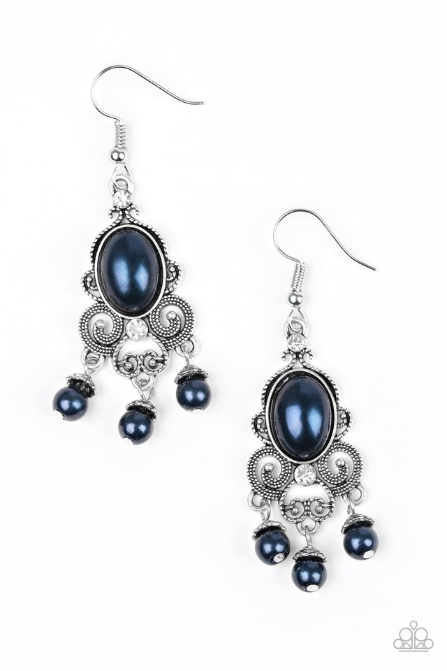 I Better Get GLOWING - Blue - Paparazzi Earring Image