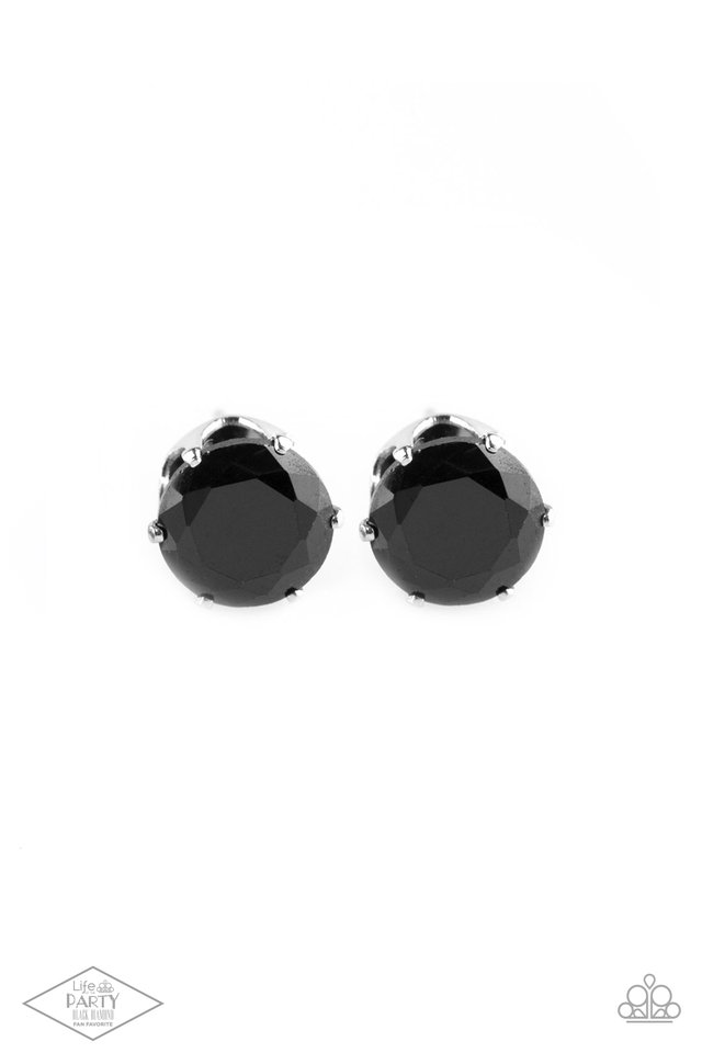 Come Out On Top - Black - Paparazzi Earring Image