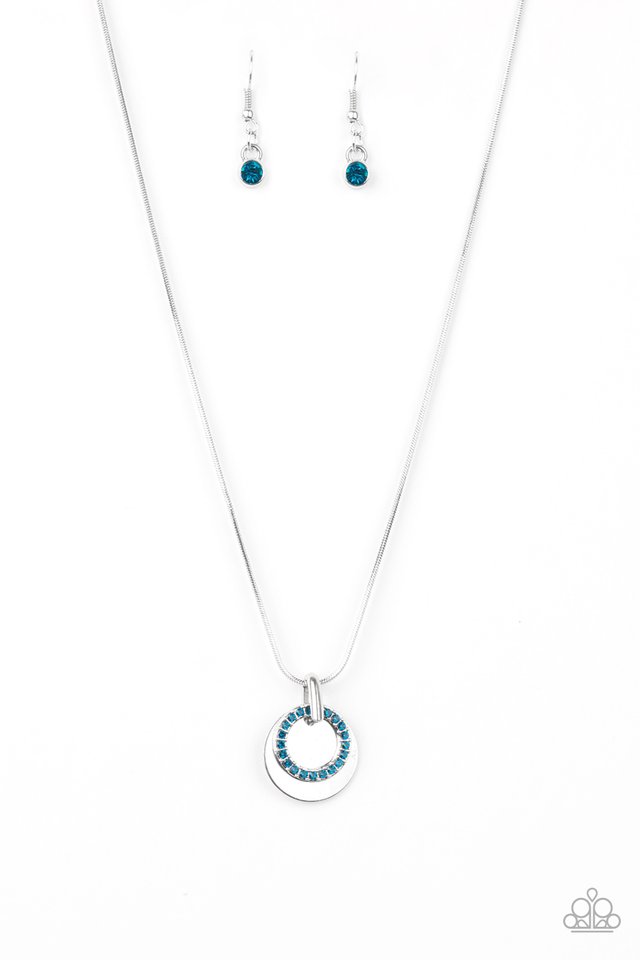 Front and CENTERED - Blue - Paparazzi Necklace Image