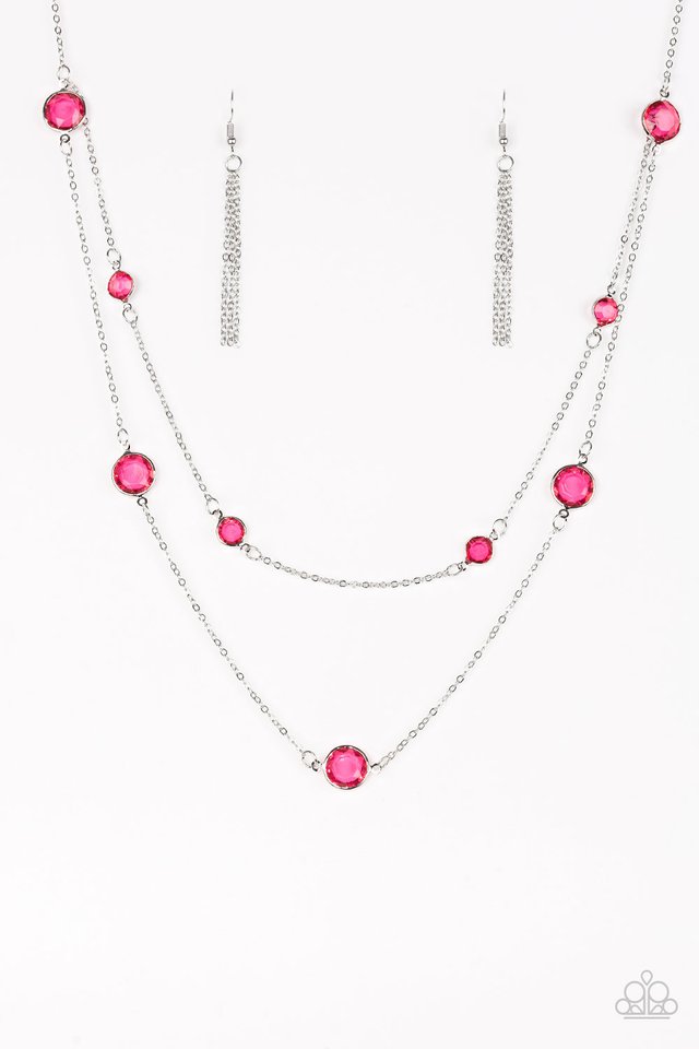 Raise Your Glass - Pink - Paparazzi Necklace Image