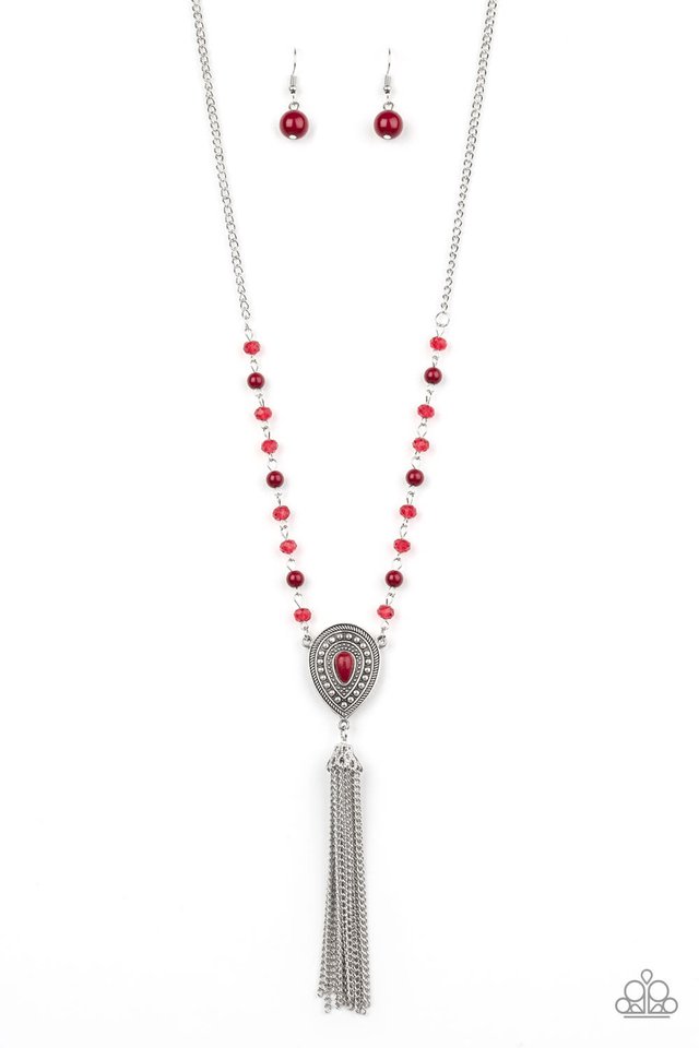 Soul Quest - Red - Paparazzi Necklace Image