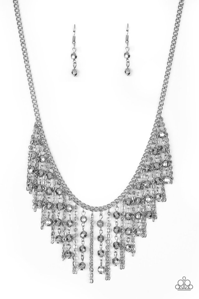 Rebel Remix - Silver - Paparazzi Necklace Image