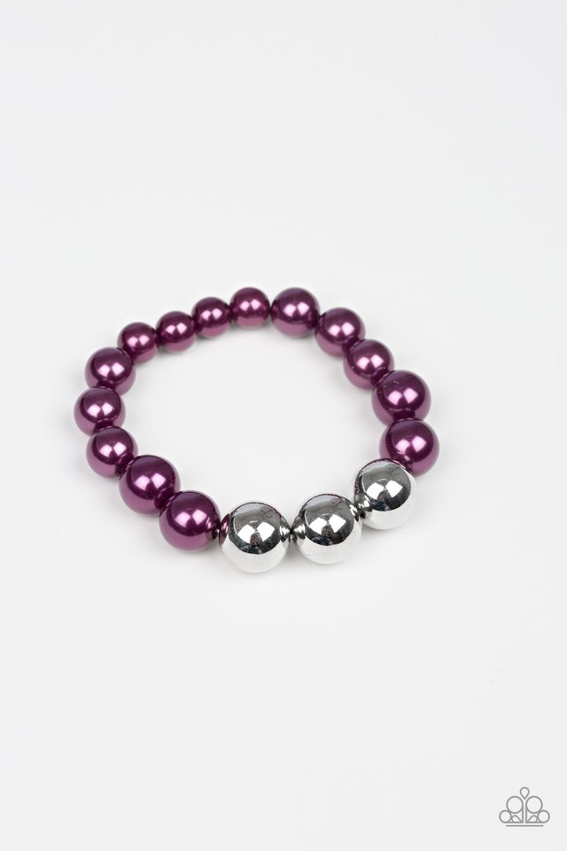 All Dressed UPTOWN - Purple - Paparazzi Bracelet Image