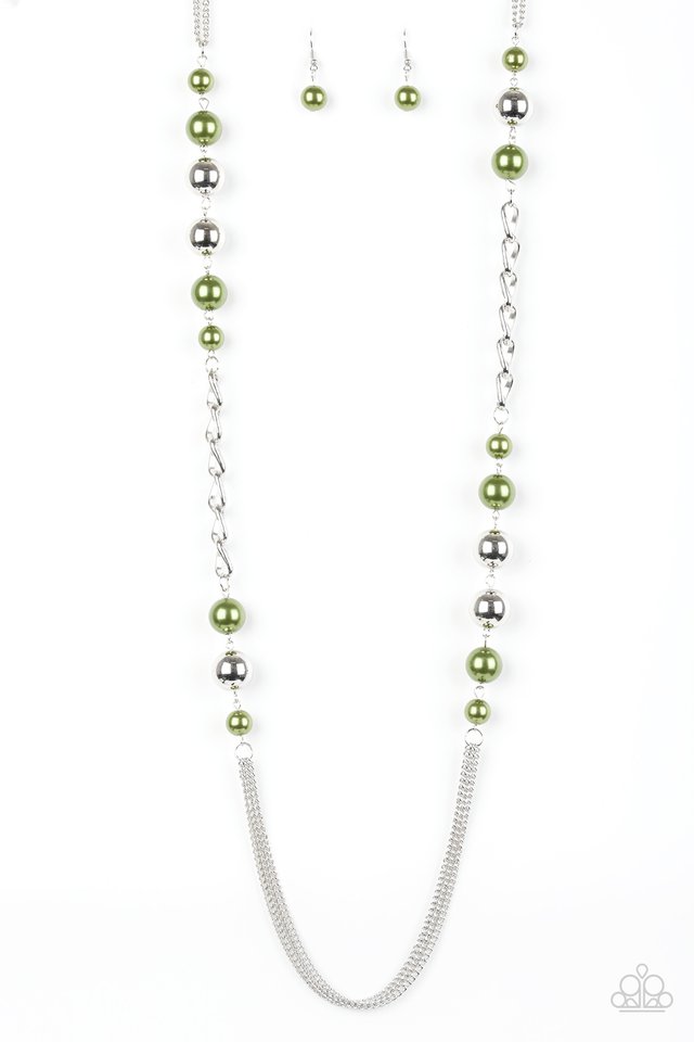Uptown Talker - Green - Paparazzi Necklace Image
