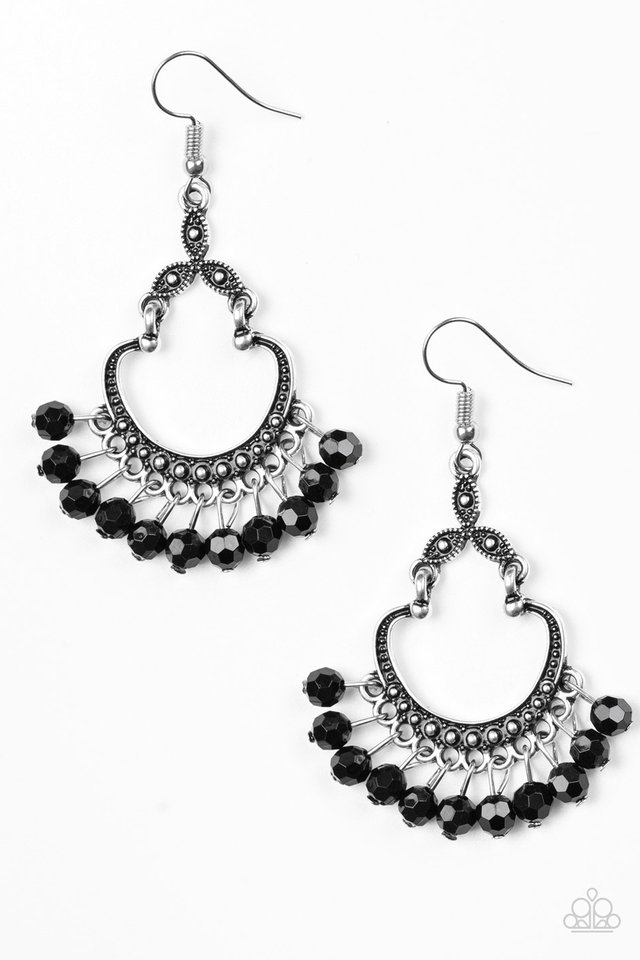 Babe Alert - Black - Paparazzi Earring Image