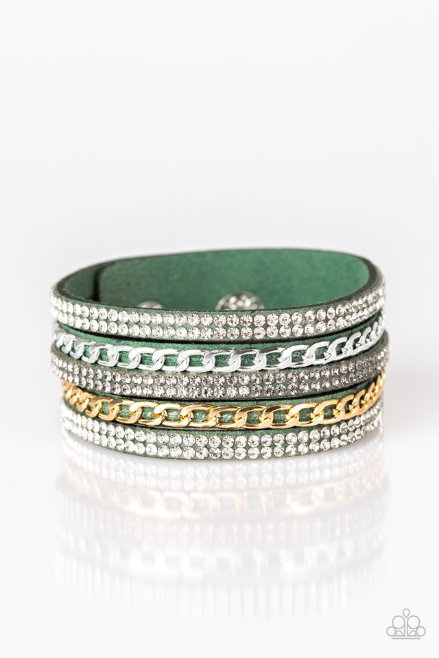 Fashion Fiend - Green - Paparazzi Bracelet Image