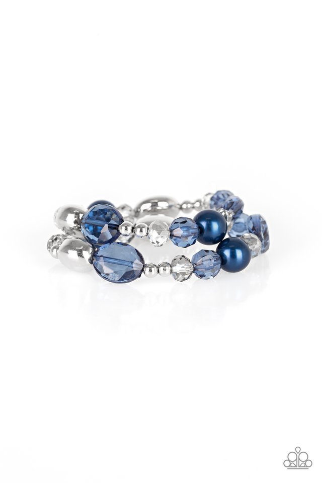 Downtown Dazzle - Blue - Paparazzi Bracelet Image