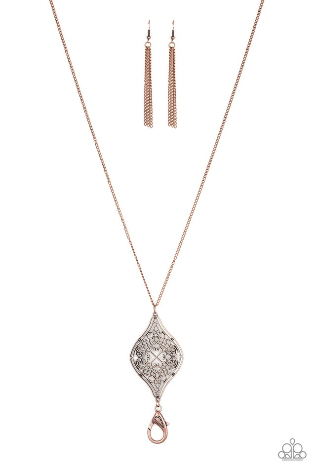 Totally Worth The TASSEL - Copper - Paparazzi Necklace Image