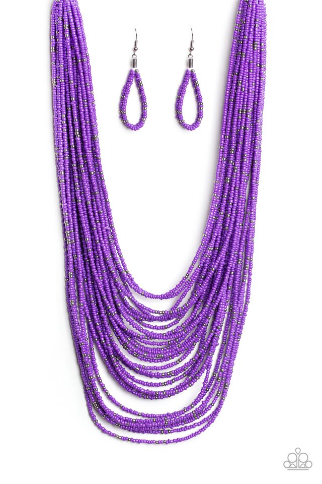 Rio Rainforest - Purple - Paparazzi Necklace Image