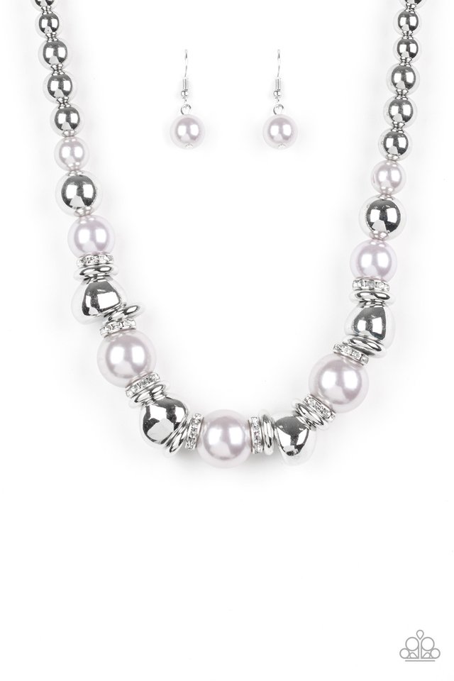 Hollywood HAUTE Spot - Silver - Paparazzi Necklace Image