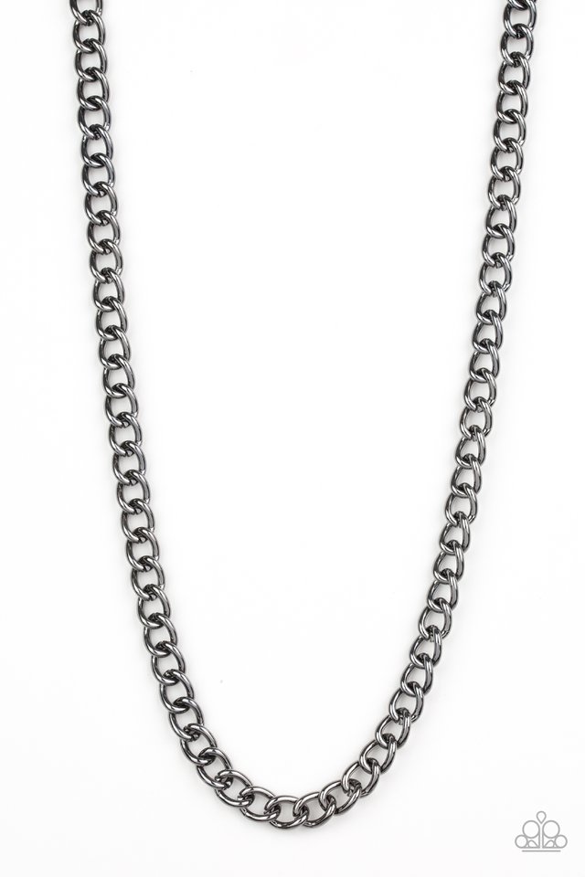 Full Court - Black - Paparazzi Necklace Image