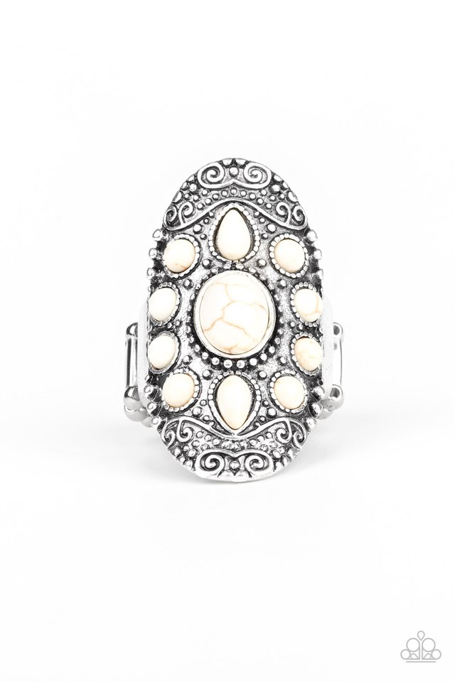 Stone Sunrise - White - Paparazzi Ring Image