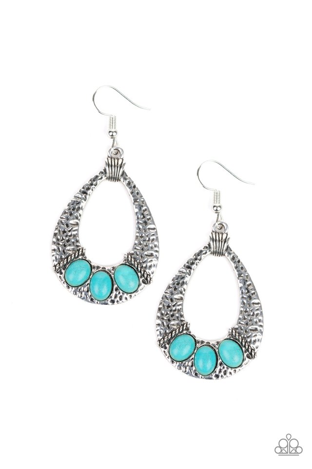 Terra Terrific - Blue - Paparazzi Earring Image