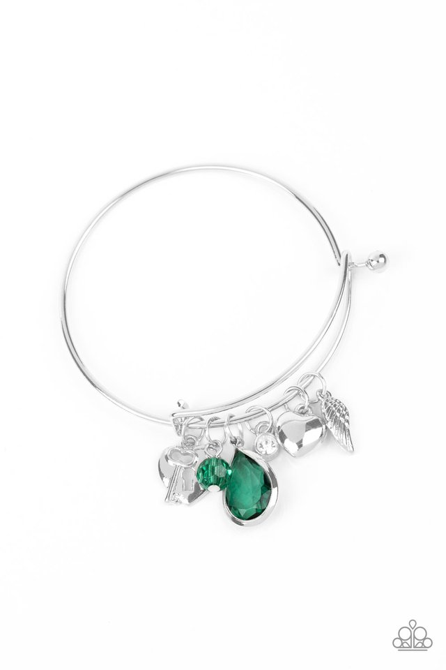 Heart of BOLD - Green - Paparazzi Bracelet Image