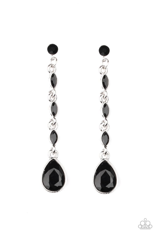 Must Love Diamonds - Black - Paparazzi Earring Image