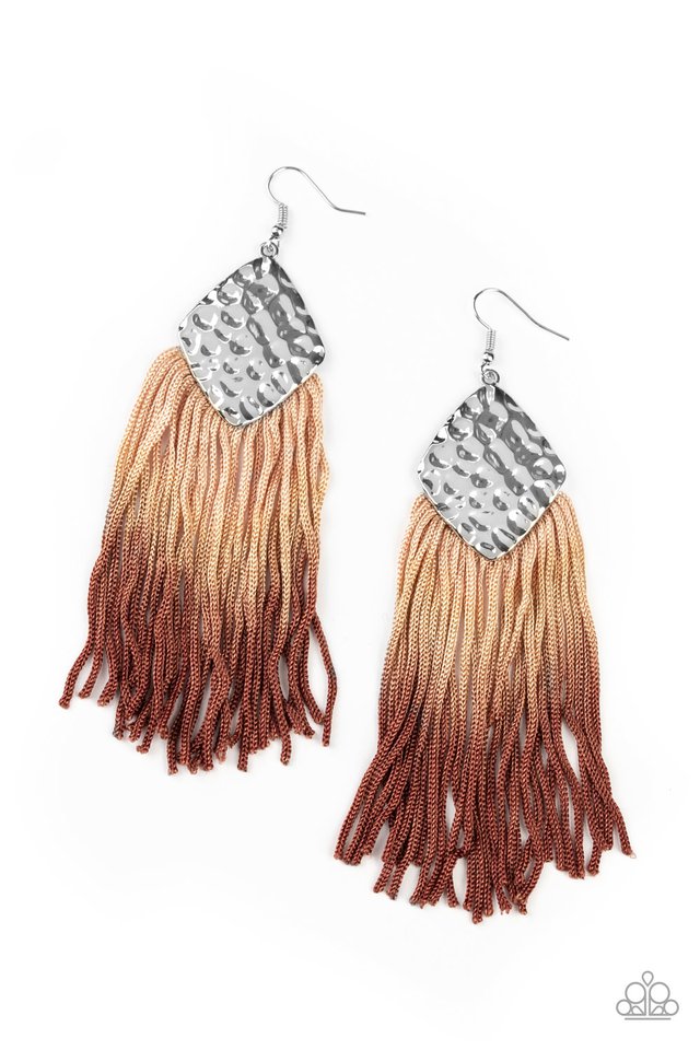 Dip In - Brown - Paparazzi Earring Image