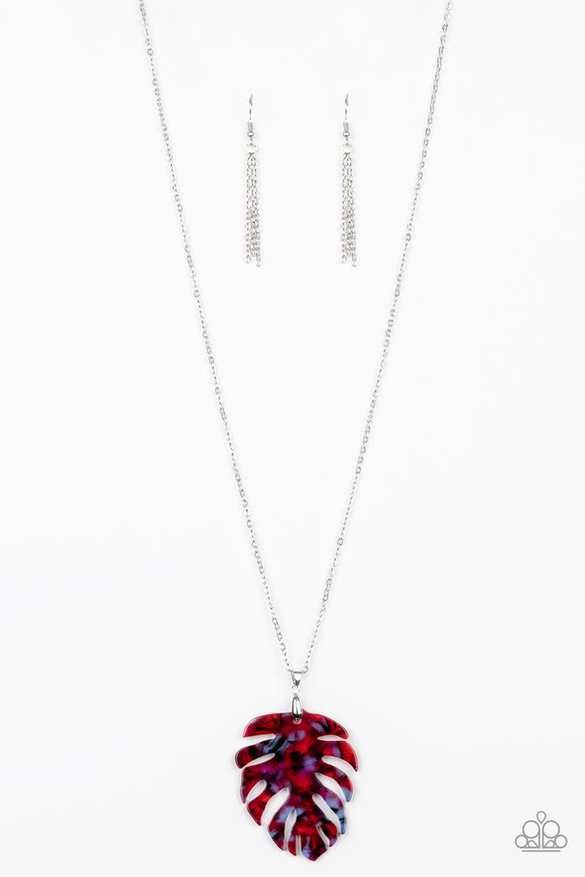 Prismatic Palms - Red - Paparazzi Necklace Image