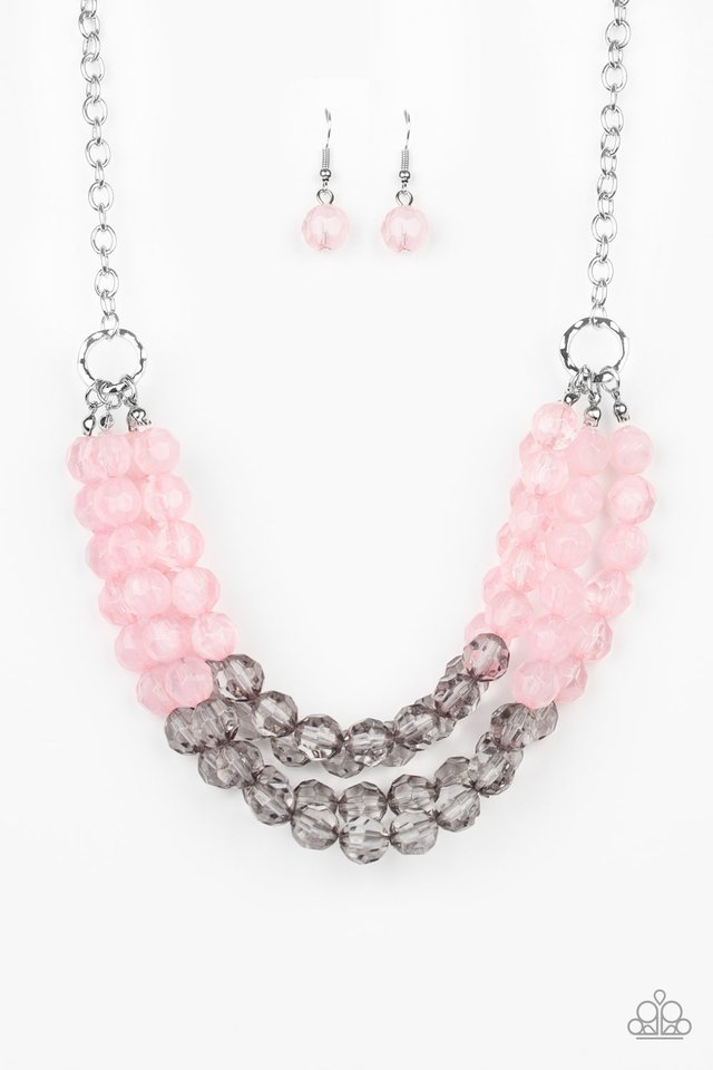 Summer Ice - Pink - Paparazzi Necklace Image