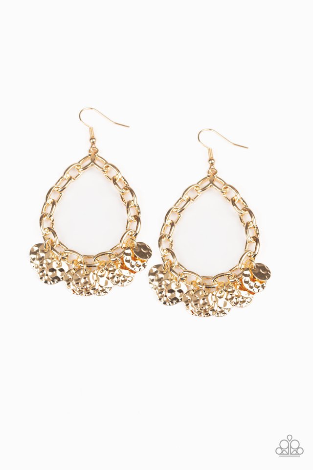 Street Appeal - Gold - Paparazzi Earring Image