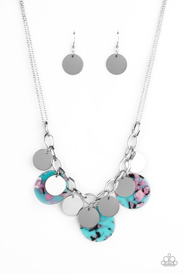 Confetti Confection - Blue - Paparazzi Necklace Image