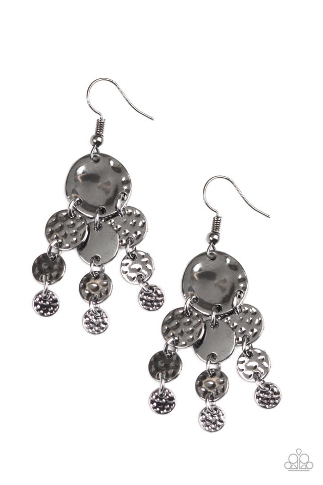 Do Chime In - Black - Paparazzi Earring Image