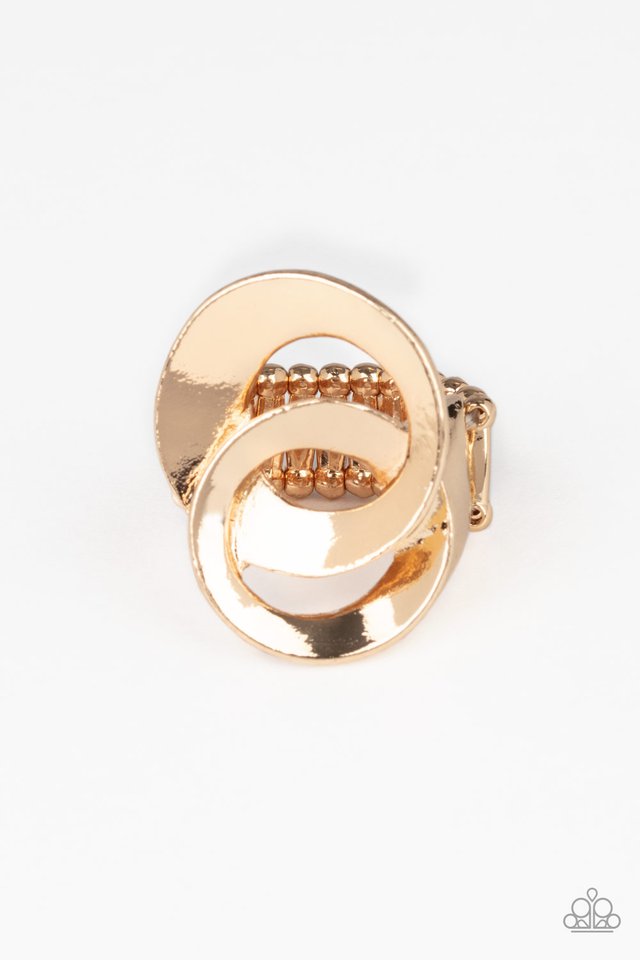 Pro Top Spin - Gold - Paparazzi Ring Image