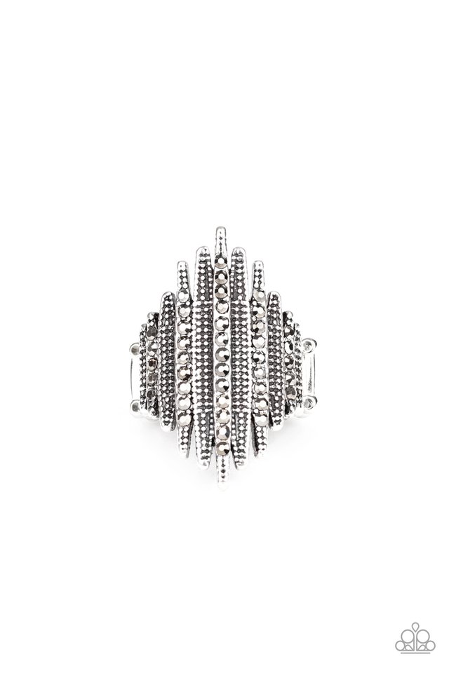 Shocking Sparkle - Silver - Paparazzi Ring Image