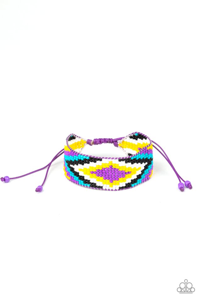 Beautifully Badlands - Purple - Paparazzi Bracelet Image