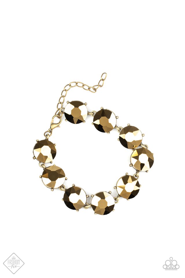 Fabulously Flashy - Brass - Paparazzi Bracelet Image