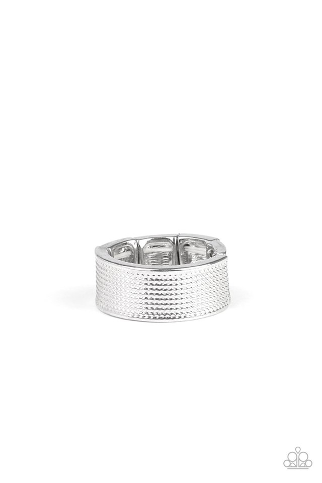 Uppercut - Silver - Paparazzi Ring Image
