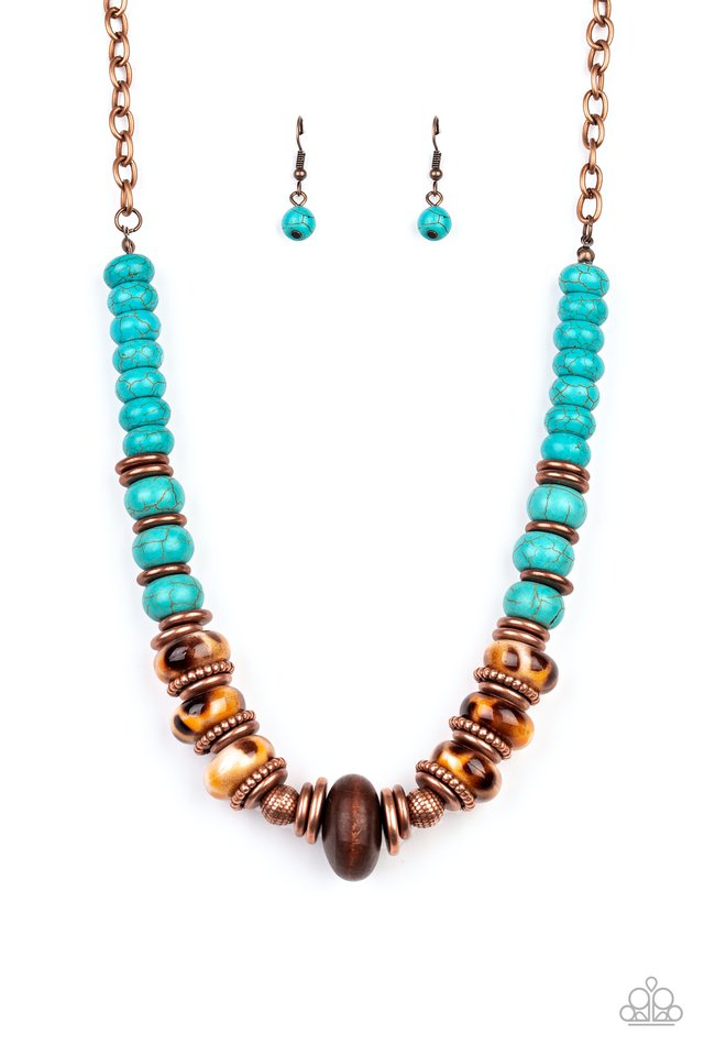 Desert Tranquility - Copper - Paparazzi Necklace Image