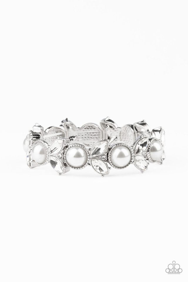 Opulent Oasis - White - Paparazzi Bracelet Image